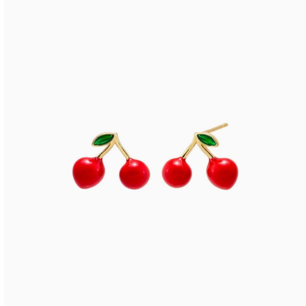 Adina Eden Cherry Delight Earrings